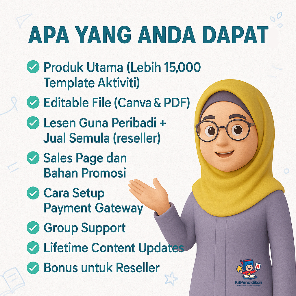 Dapatkan Wasza EduKids Bundle Reseller Wasza EduKids Bundle by KitPendidikan.com