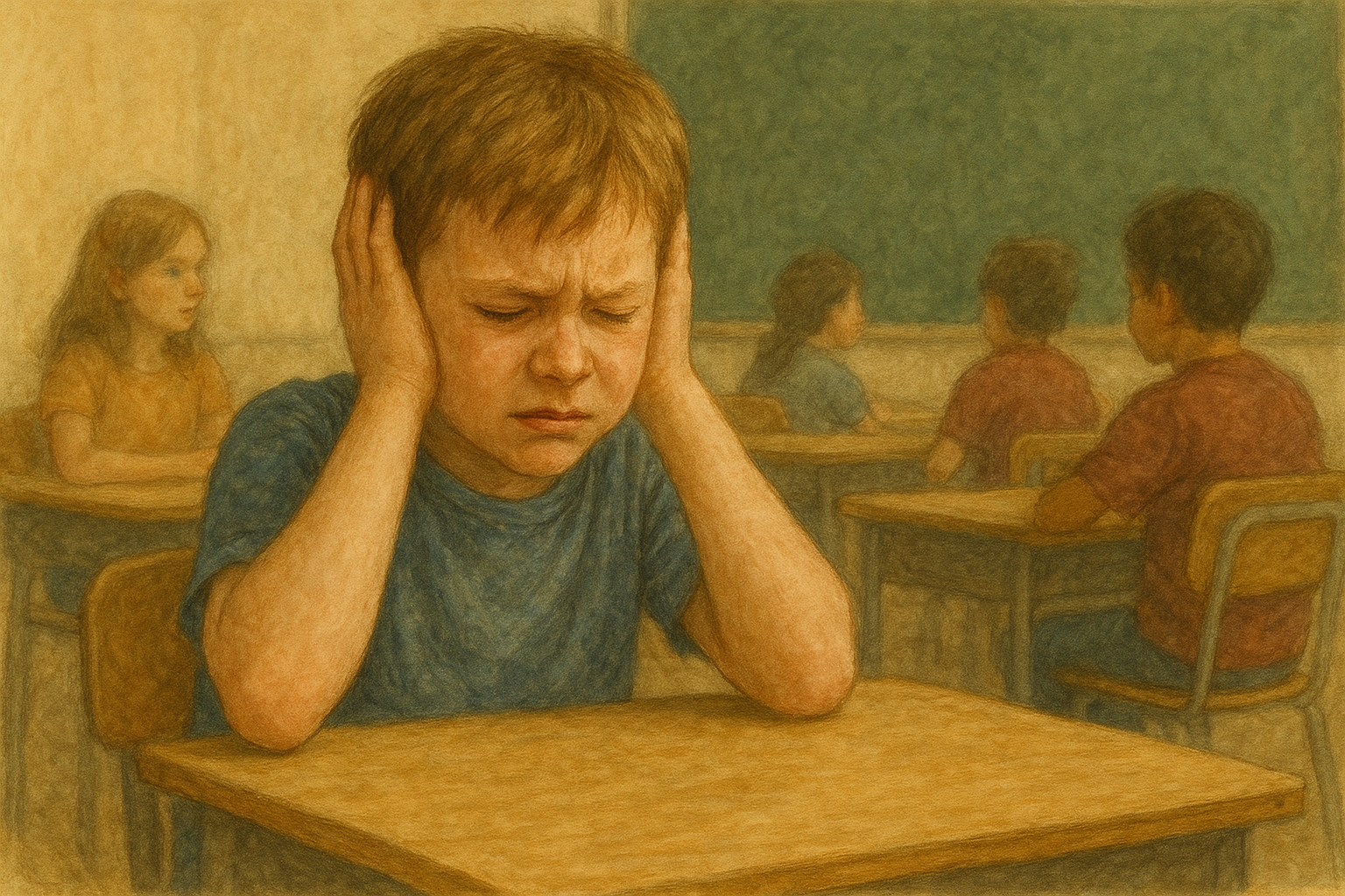 autism kids having Sensory Issues-classroom