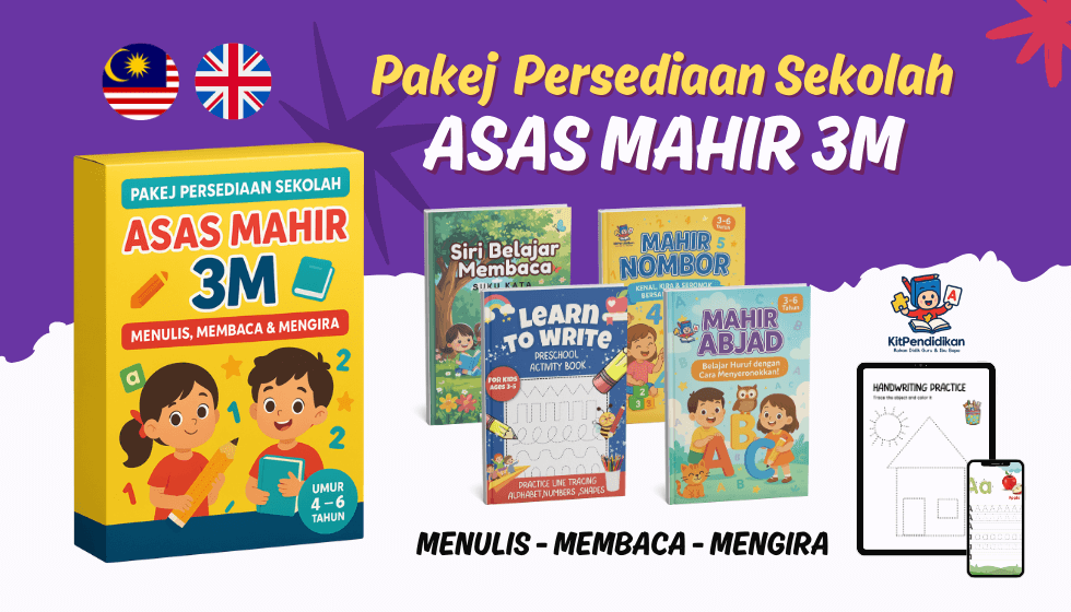 Pakej Persediaan Sekolah – Asas Mahir 3M Mahir 3M featured image new 1
