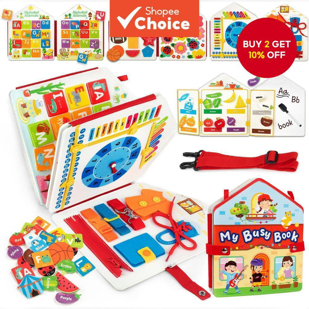 Toddler Felt Montessori Busy Book Toddler Felt Montessori Busy Book – kitpendidikan.com