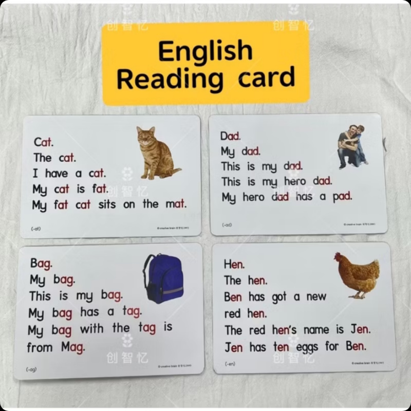 Reading Sentences Phonics Card Reading Sentences Phonics Card